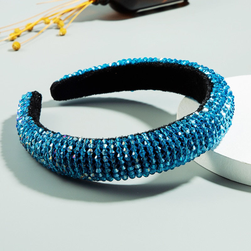 Red Thin Sponge Pearl Headband
