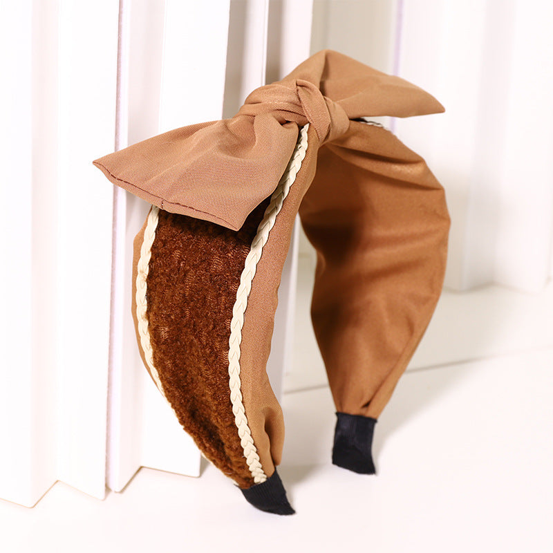 Harajuku Style Woolen Bow Knot Headband