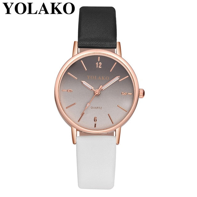 Harajuku Style Leather Quartz Women's Watch