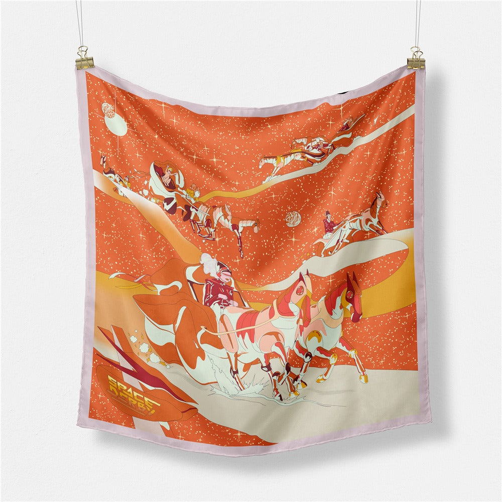 Starry Sky Space Racing Women's Scarf - Harajuku Fashion