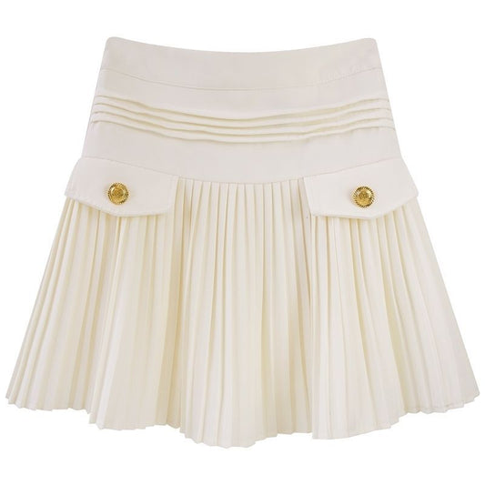 Harajuku Style Pleated A-Line Skirt for Women