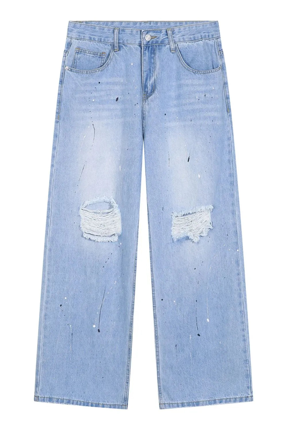 Playful Distressed Jeans with Pockets