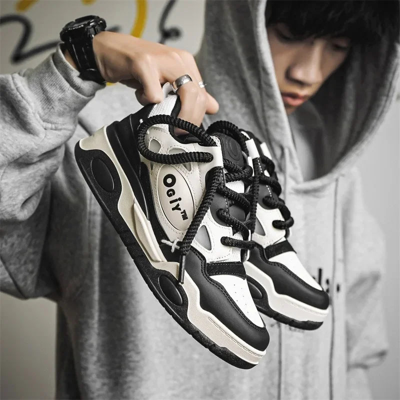 Harajuku Style Skateboard Sneakers for Men