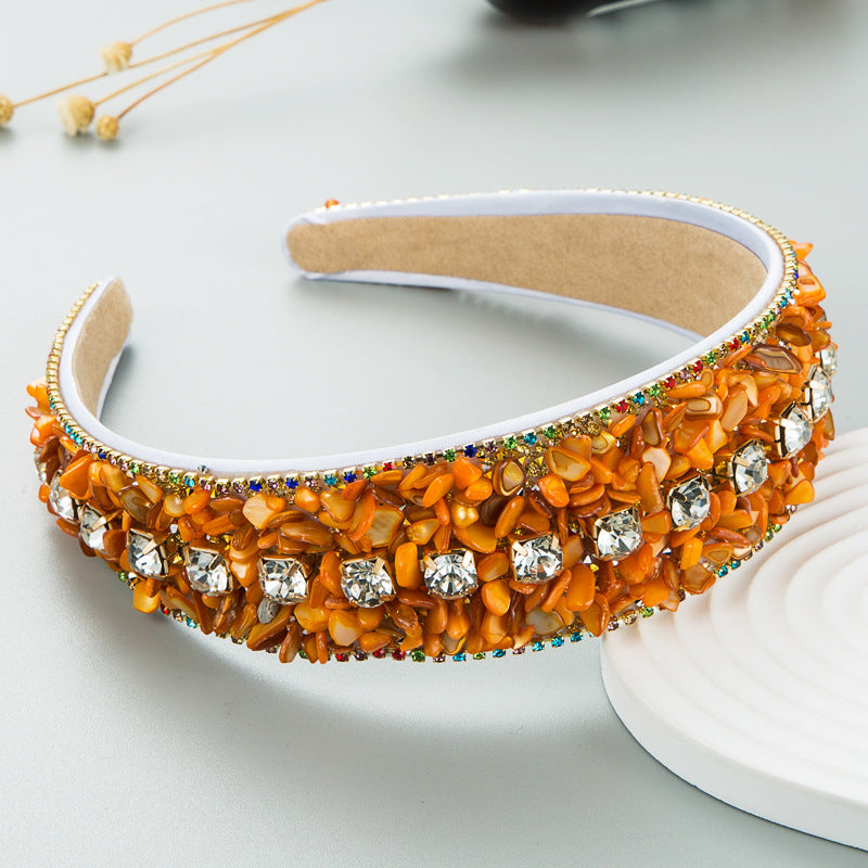 Colorful Turquoise Diamond Headband