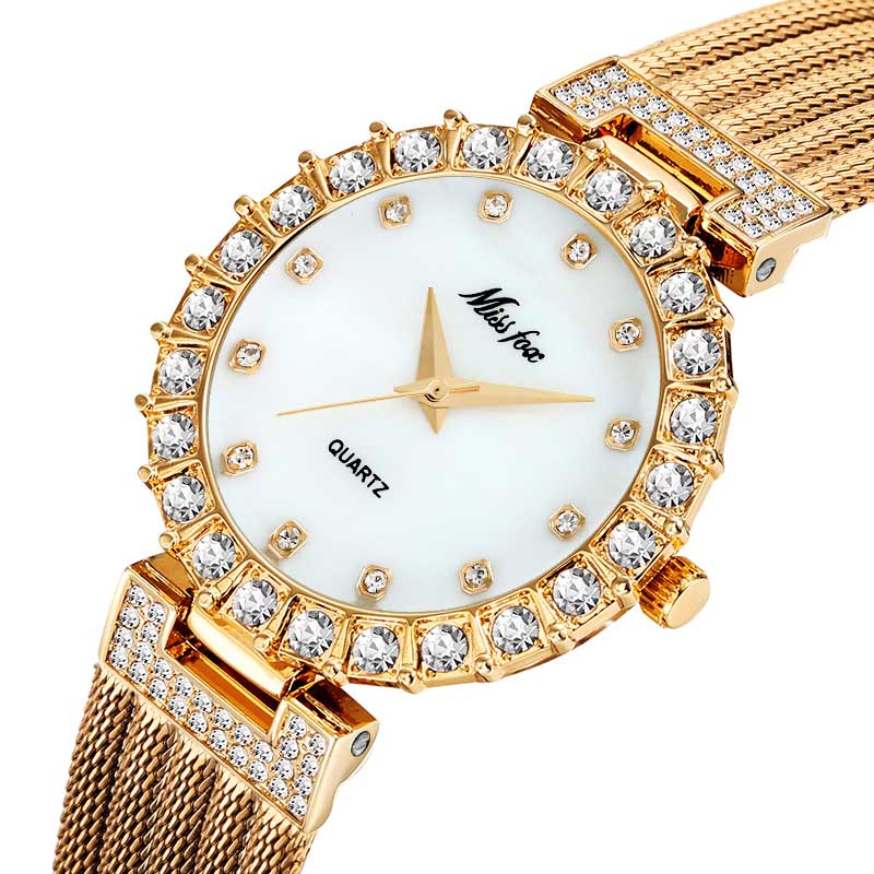 Luxury Diamond Women’s Watch - Waterproof Bracelet Style