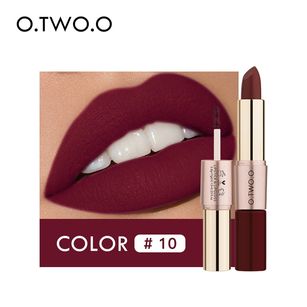 12 Colors Harajuku Style Lipstick & Gloss Set
