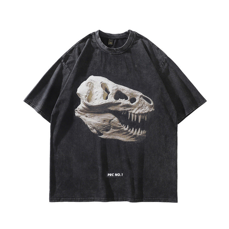 Playful Vintage Washed Cartoon Tee