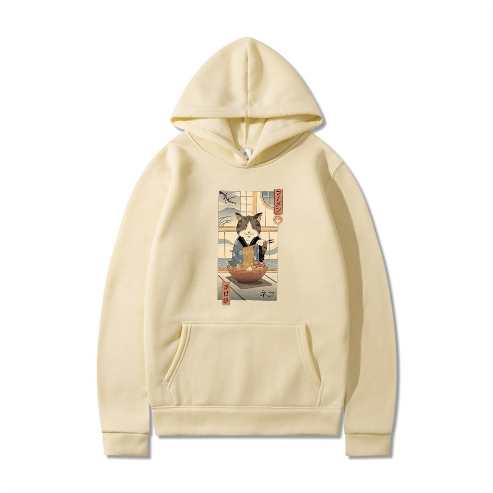 Samurai Cat Harajuku Adventure Hoodie