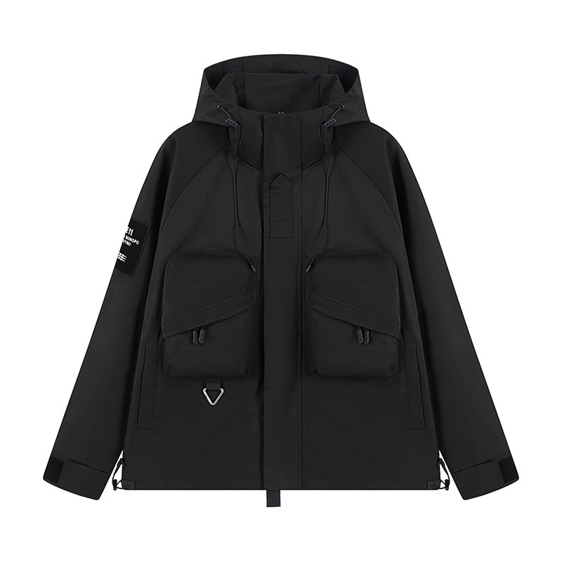 Harajuku Style Waterproof Windbreaker Jacket for Men & Women
