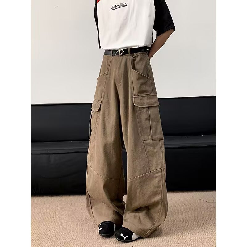 Multi Pocket Workwear Casual Pants
