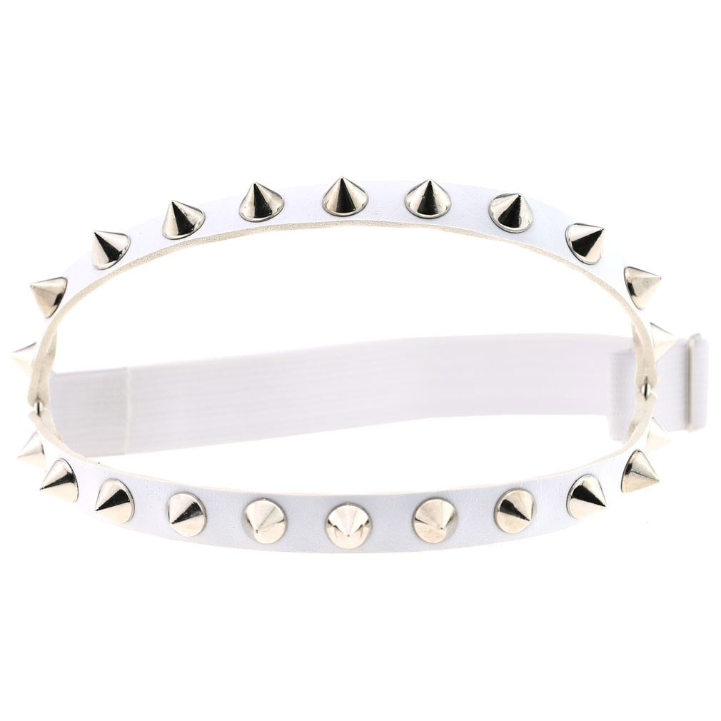 Punk Hip Hop Double Row Rivet Garter with Thigh Ring