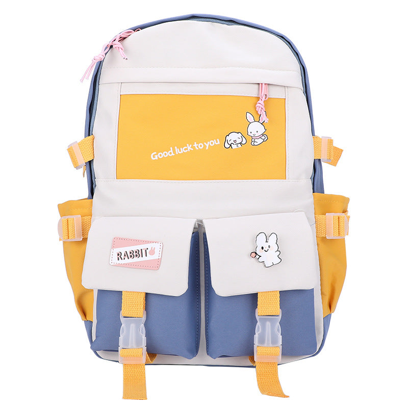 Harajuku Style Canvas School Backpack
