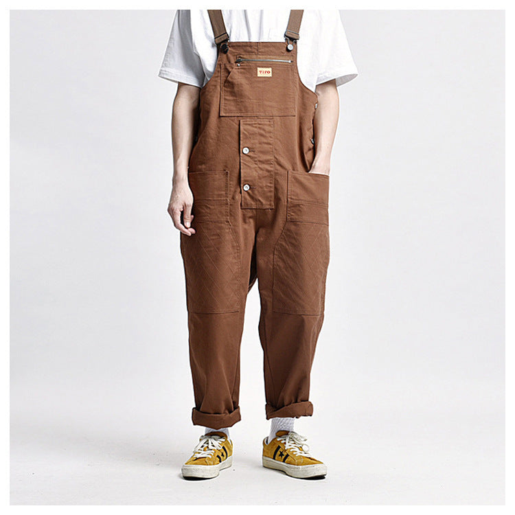 Ameri Multi-Pocket Tool Suspenders Trousers