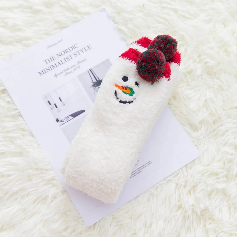 Harajuku Style Cat Claw Coral Fleece Socks