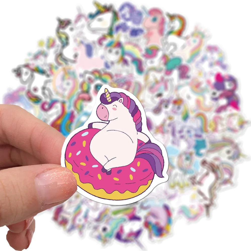 Cute Unicorn Cartoon Stickers Pack