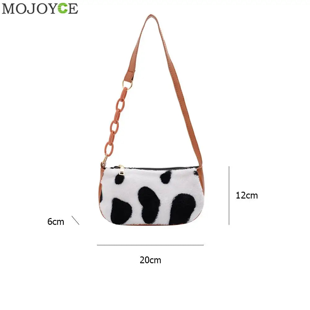 Playful Cow Milk Print Handbag Tote for Women