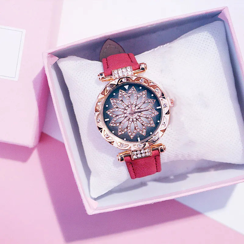 Starry Sky Luxury Rose Gold Watch for Women