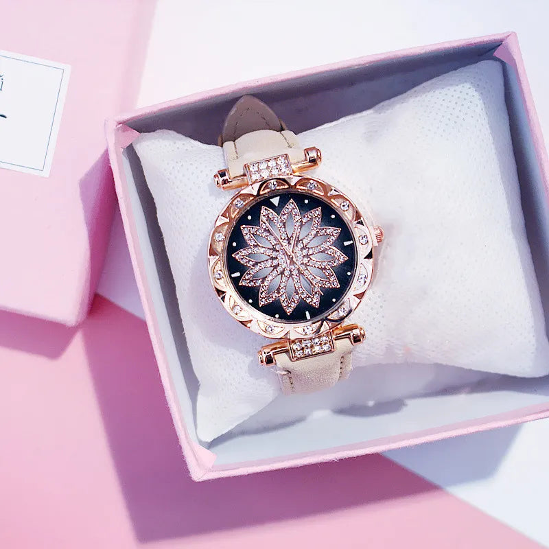 Starry Sky Luxury Rose Gold Watch for Women