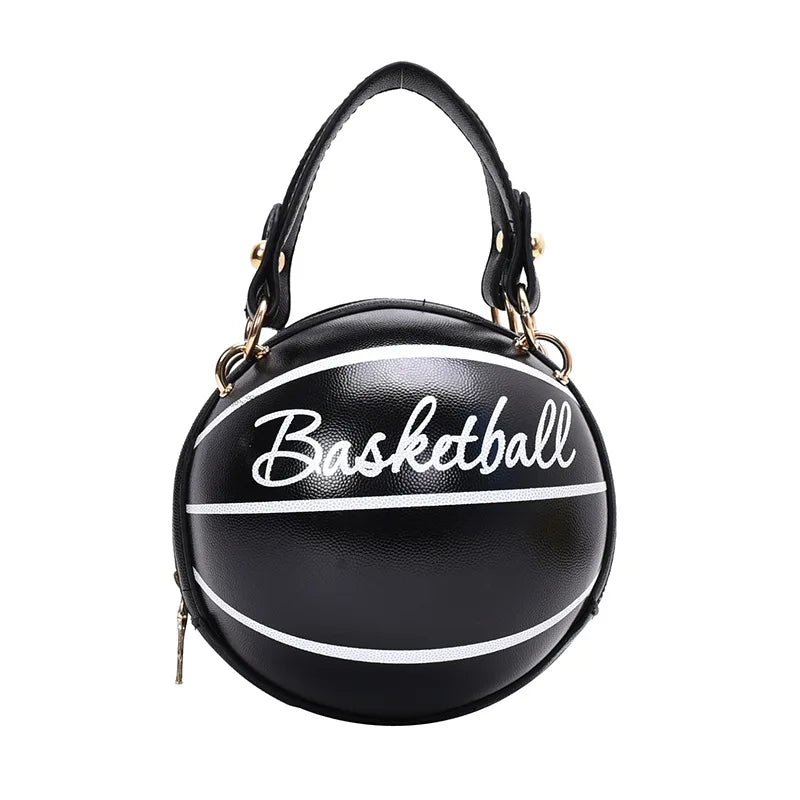Harajuku Style Crossbody Purse - Soft Leather Basketball Fashion