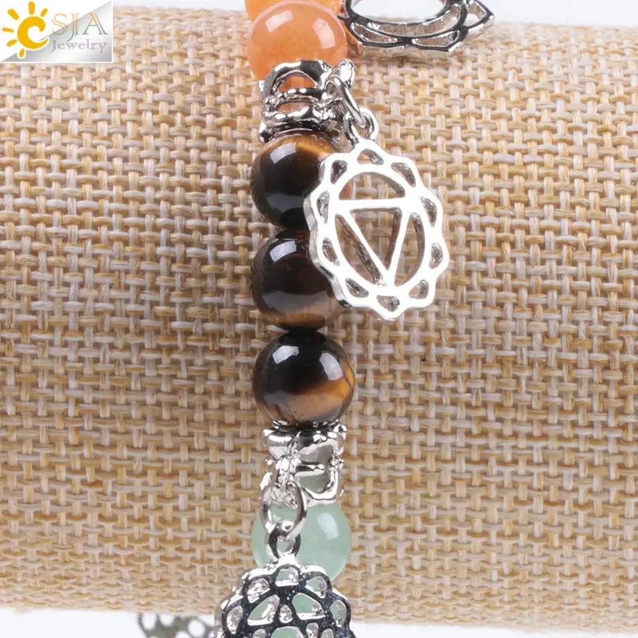 7 Chakra Healing Bracelet - Energy Balance Stone Beads