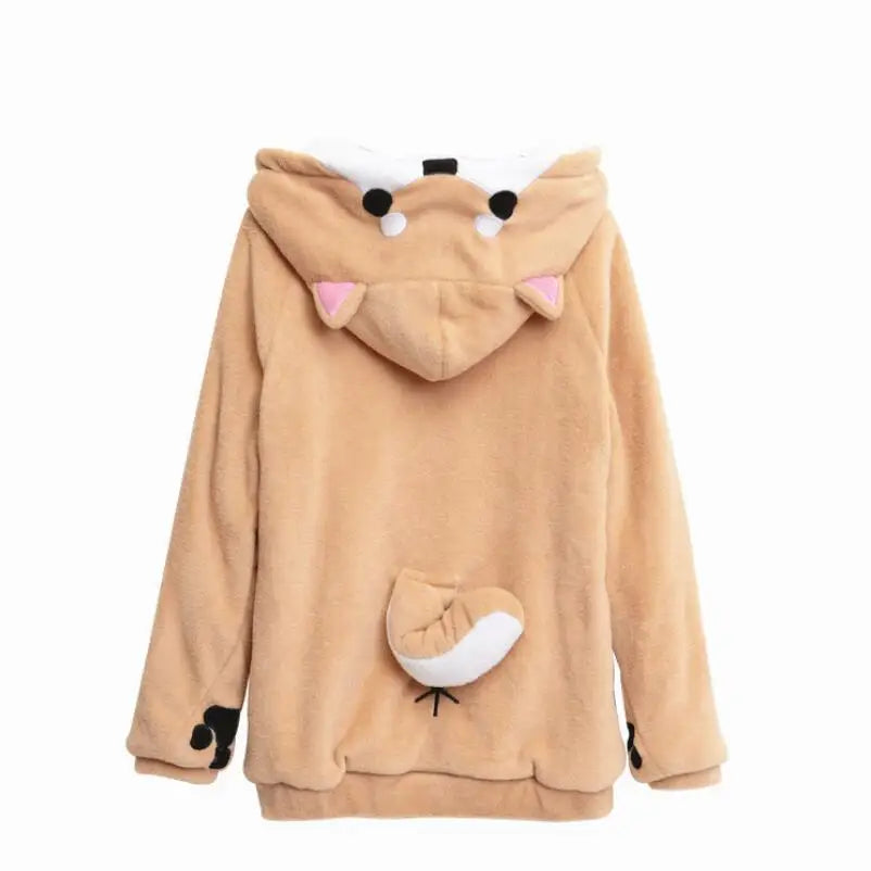 Kawaii Doge Muco Hoodie - Harajuku Style