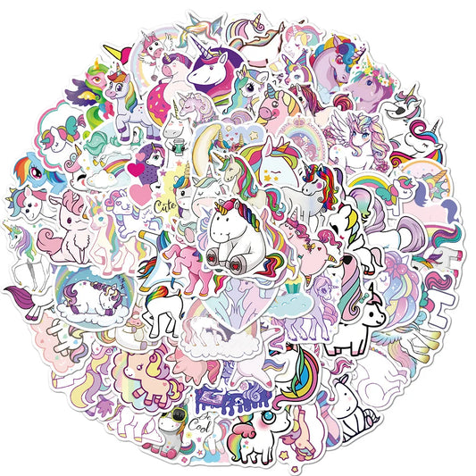 Cute Unicorn Cartoon Stickers Pack