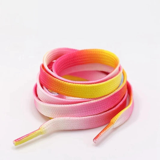 Colorful Rainbow Gradient Flat Shoelaces