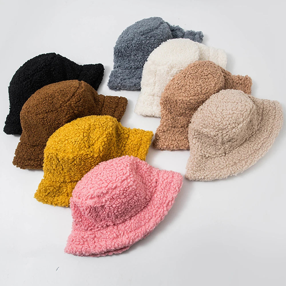 Playful Women's Knit Wool Bucket Hat - Versatile Fisherman Style
