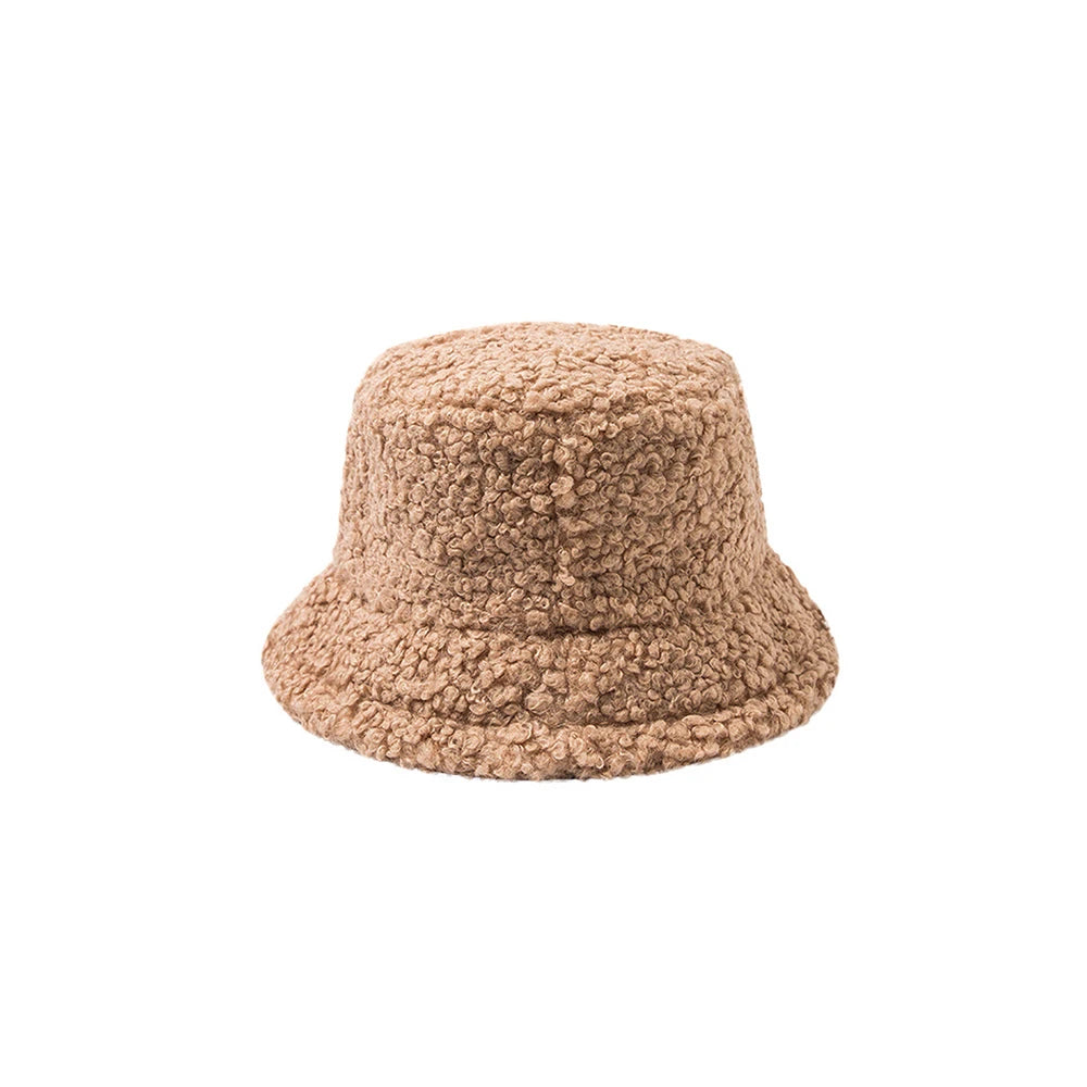 Playful Women's Knit Wool Bucket Hat - Versatile Fisherman Style