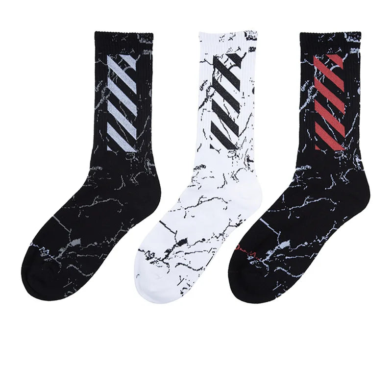 Harajuku Men's Crew Cotton Socks - Cool & Funny Skate Style