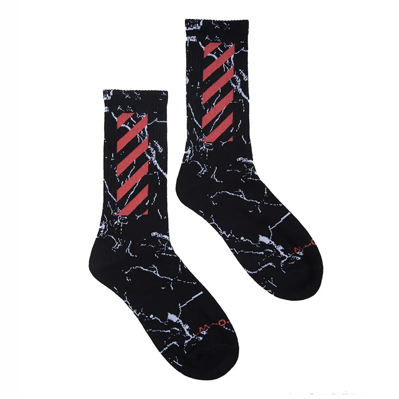 Harajuku Men's Crew Cotton Socks - Cool & Funny Skate Style
