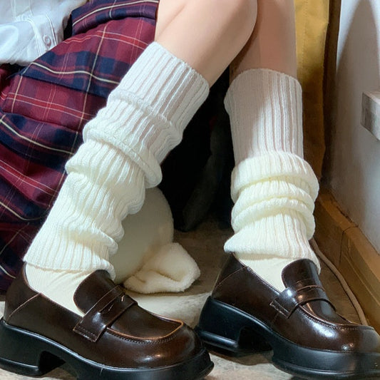 Knitted JK Socks - Women's Long Tube Calf Socks