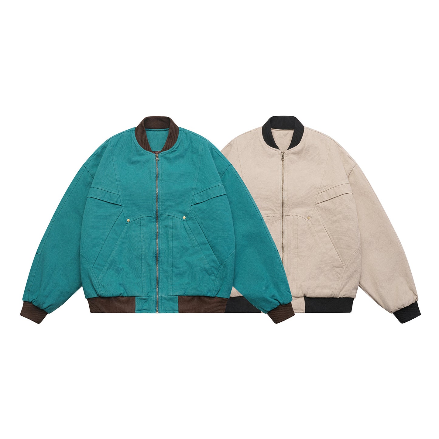 Collar Cotton Coat - Loose Fit Warm Jacket