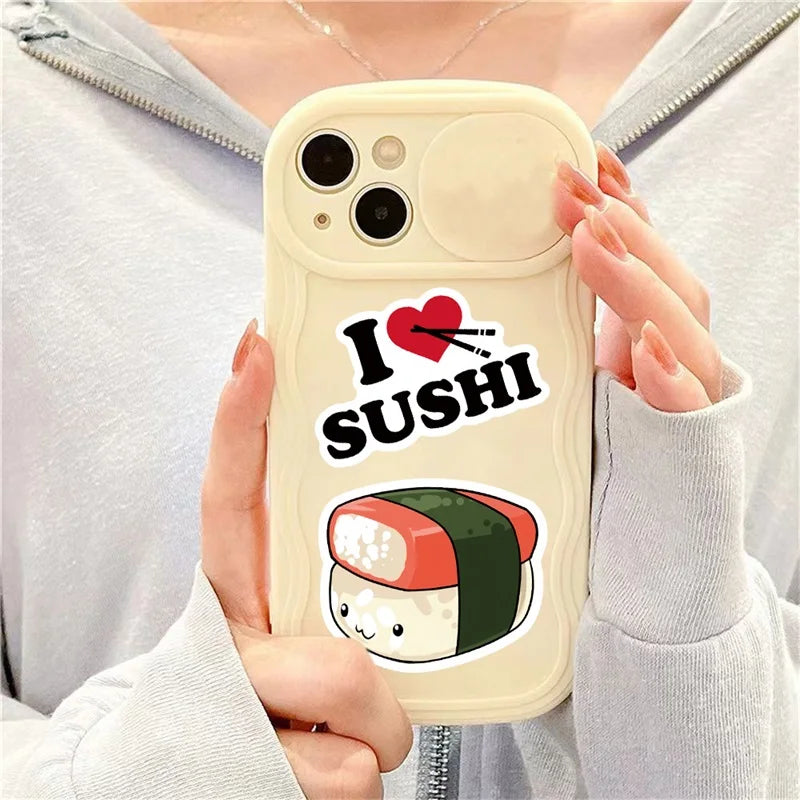 Cute Cartoon Sushi PVC Stickers