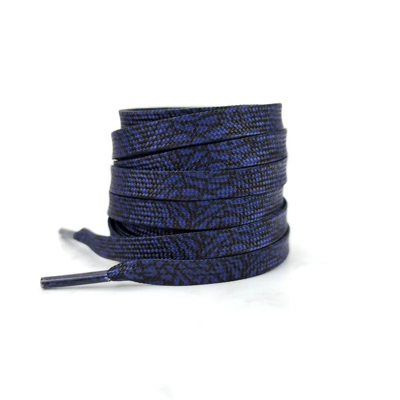 Burst Crack Texture Shoelaces - Leopard Print