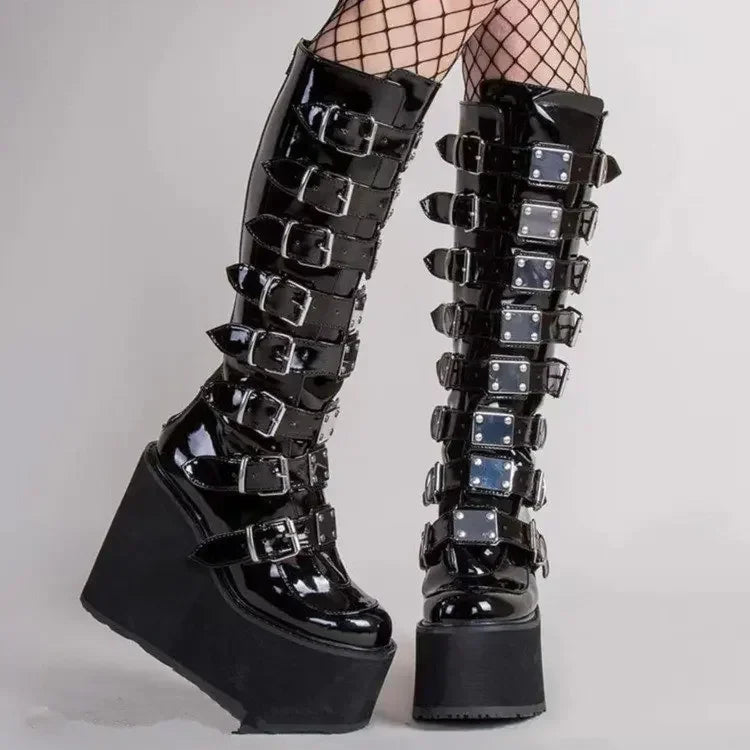 Women's Cosplay Boots - Ladies High Heel Platform Wedges