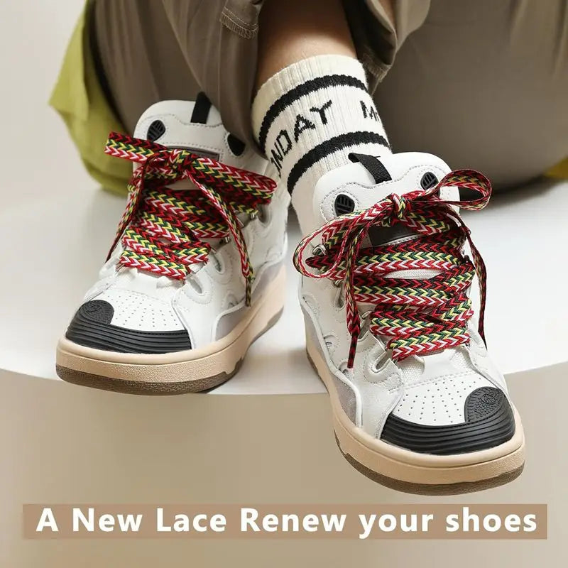 Thick Flat Sneaker Shoelaces 1.5cm
