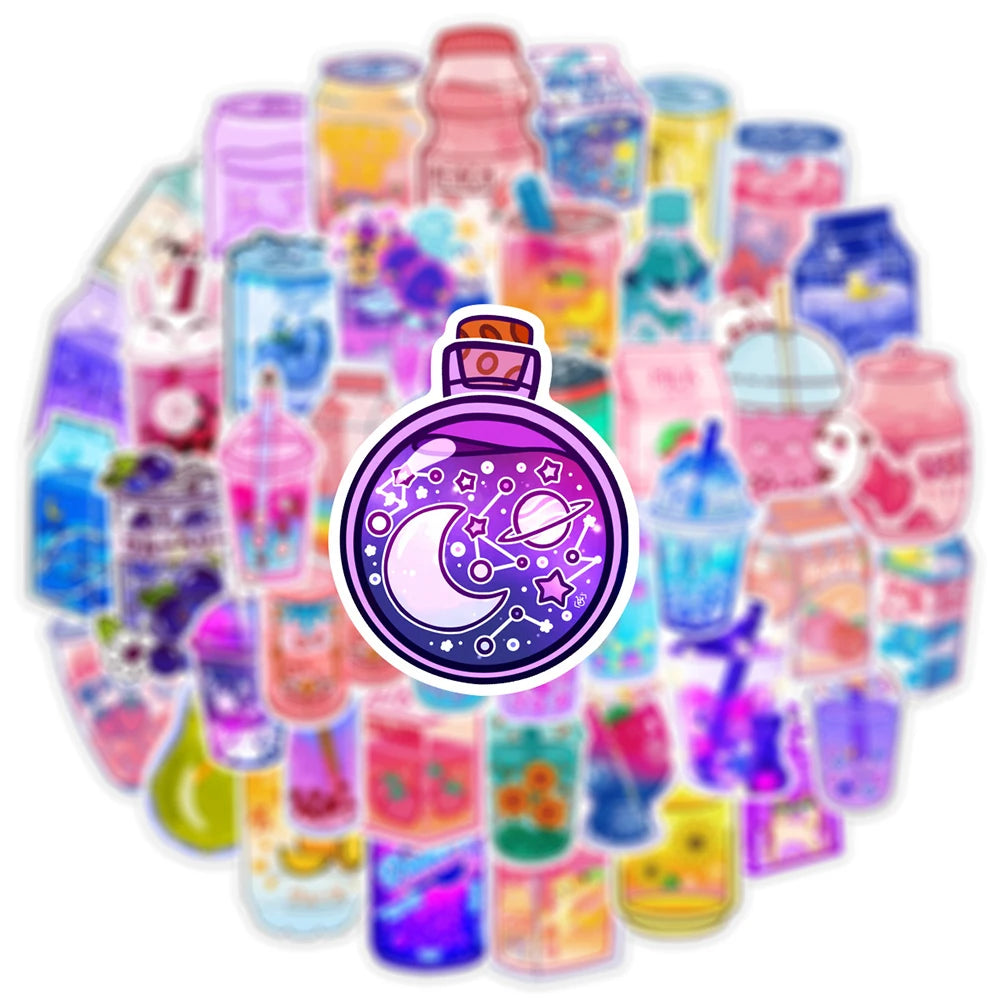 10/30/50PCS Cute Aesthetic Drink Stickers