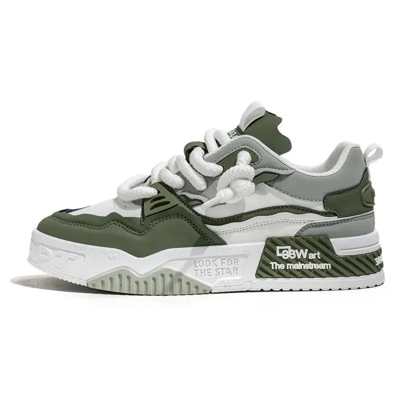 Skate Shoes - Non Slip Casual Lace Up Sneakers