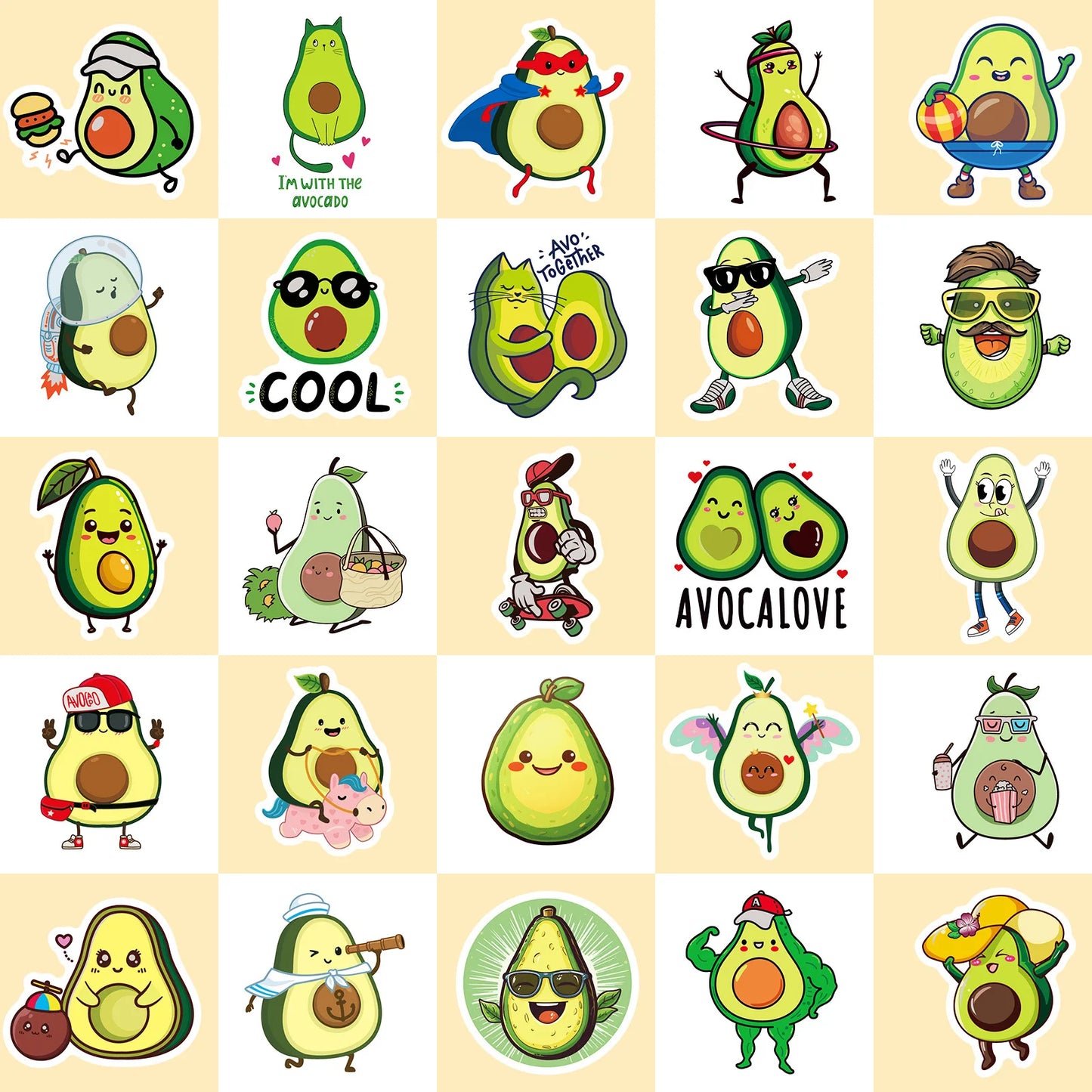 Funny Meme Avocado Stickers