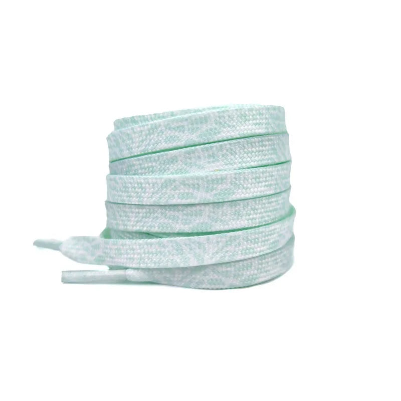 Burst Crack Texture Shoelaces - Leopard Print