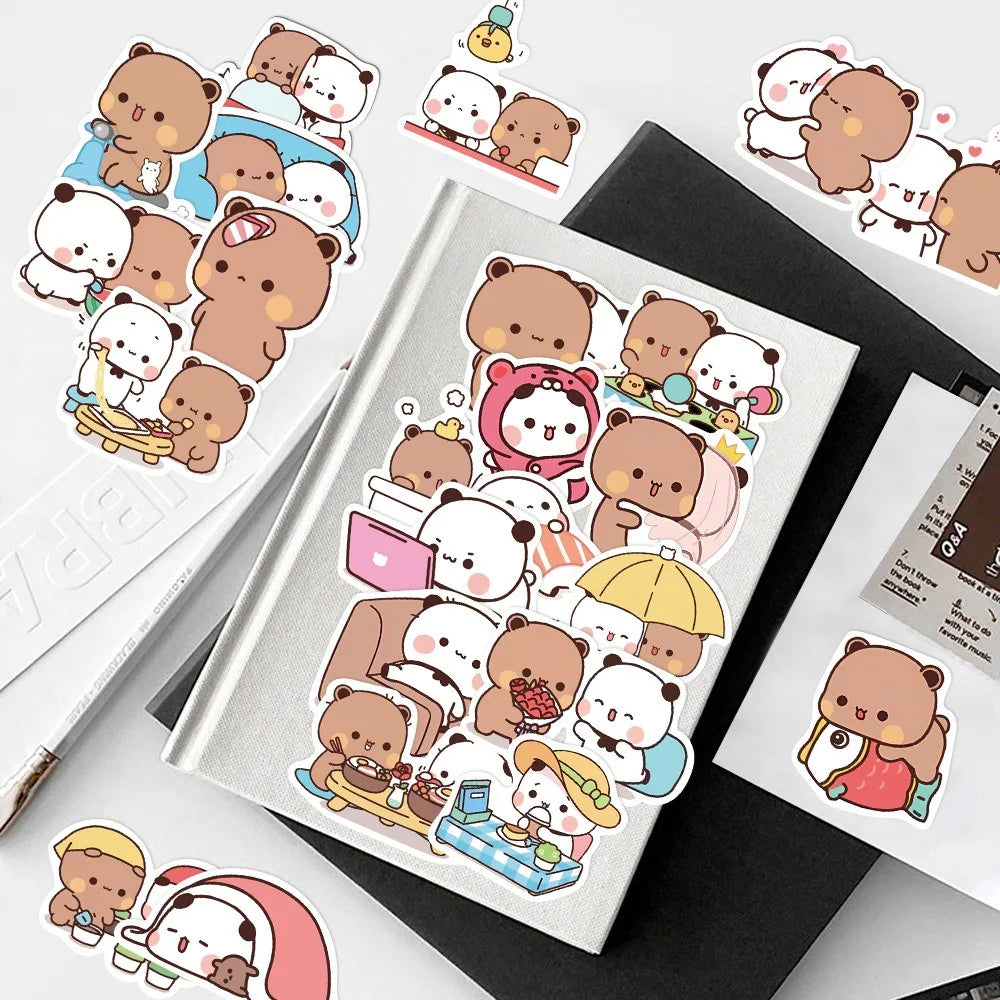 50 Sheets of Cute Panda Stickers
