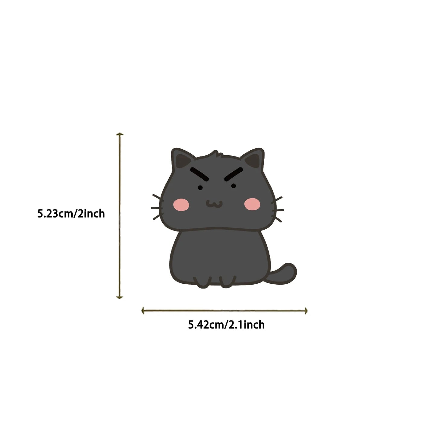 50PCS Cute Cat Stickers - Waterproof Vinyl
