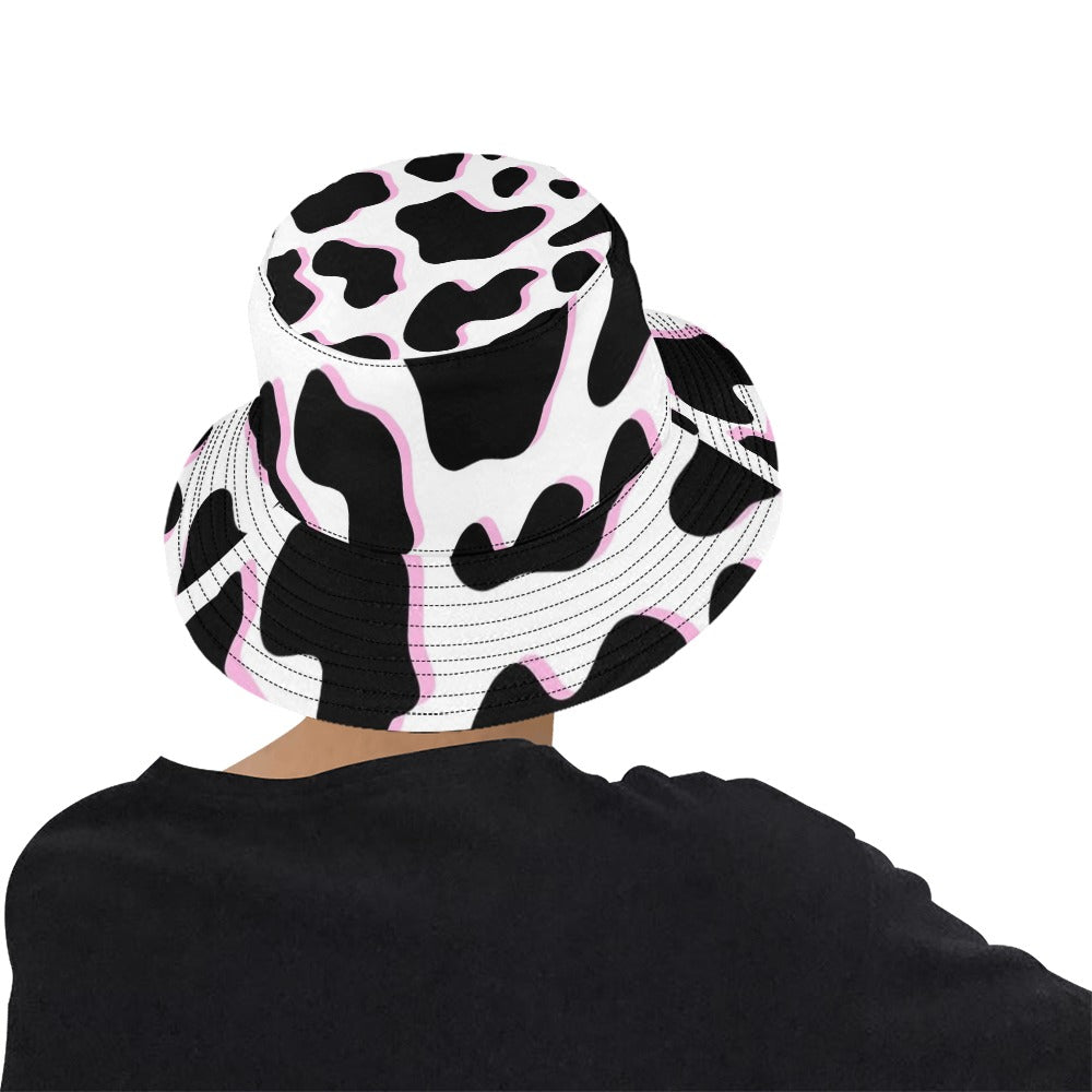 Harajuku Cow Pattern Men's Bucket Hat