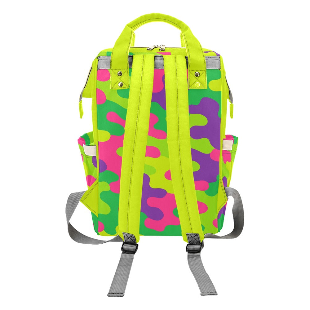 Harajuku Rainbow Camo Multi-Function Backpack