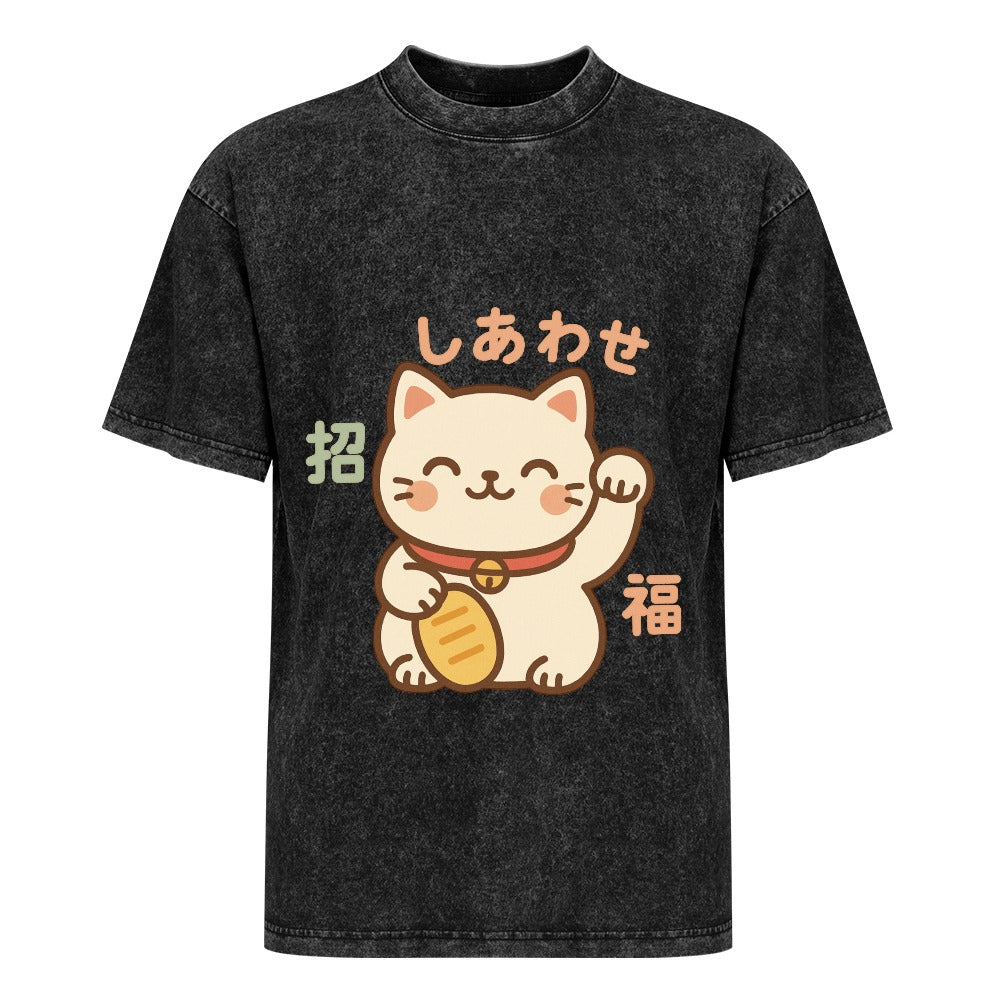 Harajuku Kawaii Lucky Cat T-Shirt