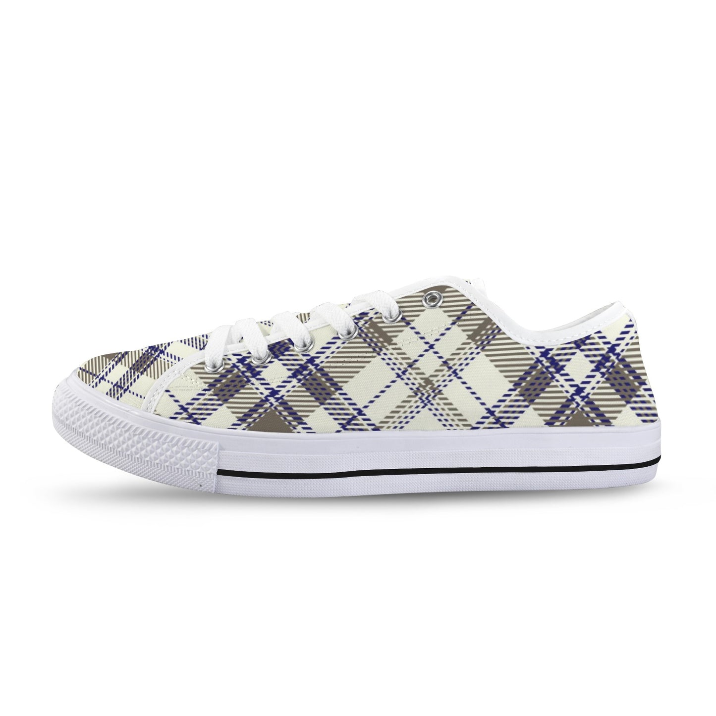 Collegiate Plaid Low Top Women's Shoes