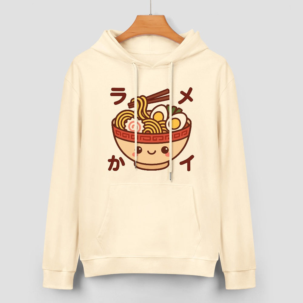 Kawaii Ramen Bowl Pure Cotton Hoodie Sweater