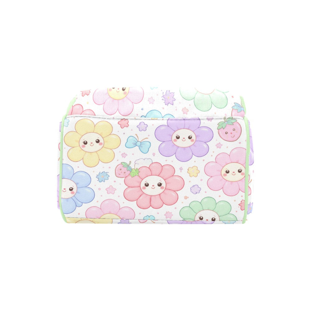 Pastel Harajuku Floral Pattern Multi-Function Backpack