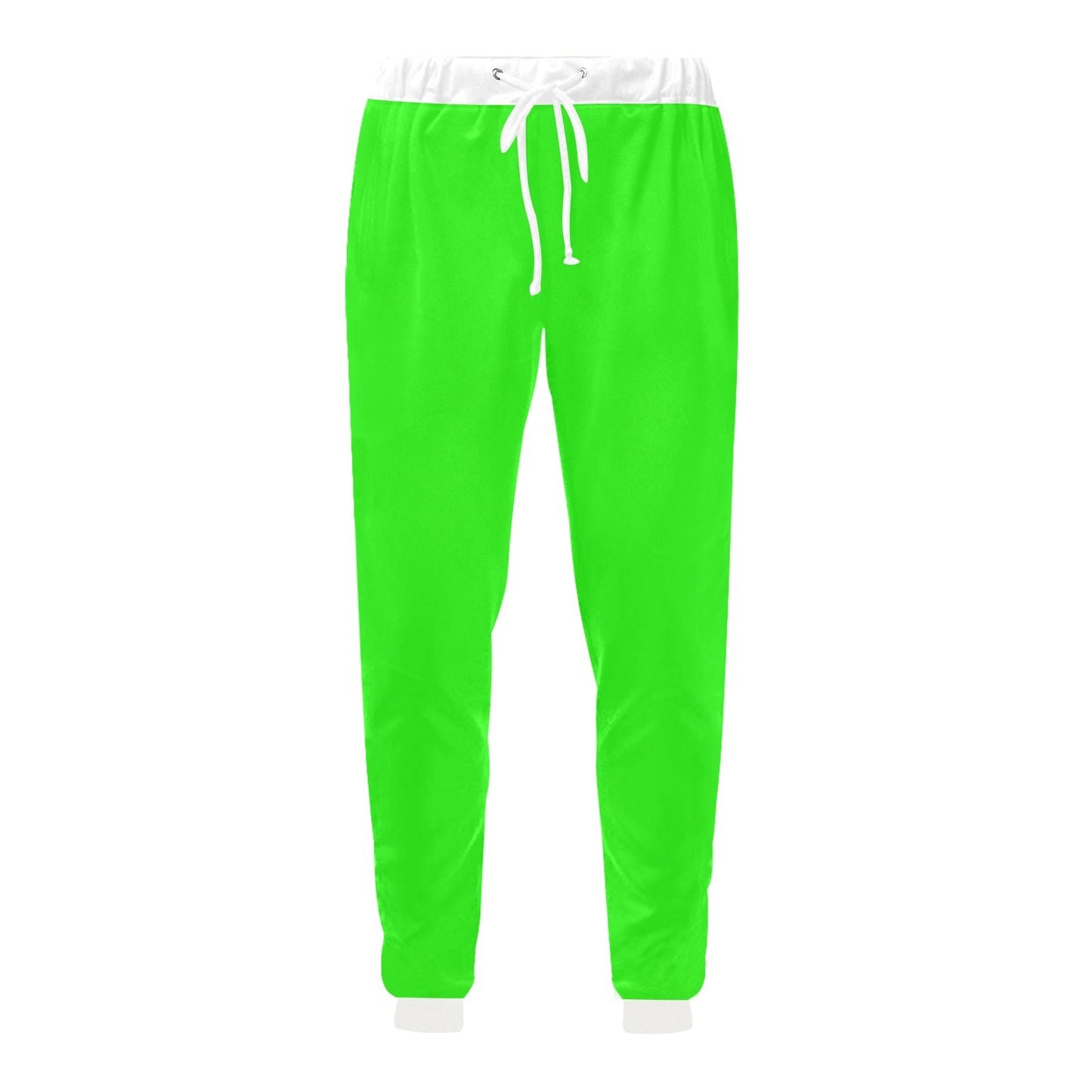 Highlighter Green Casual Baggy Joggers